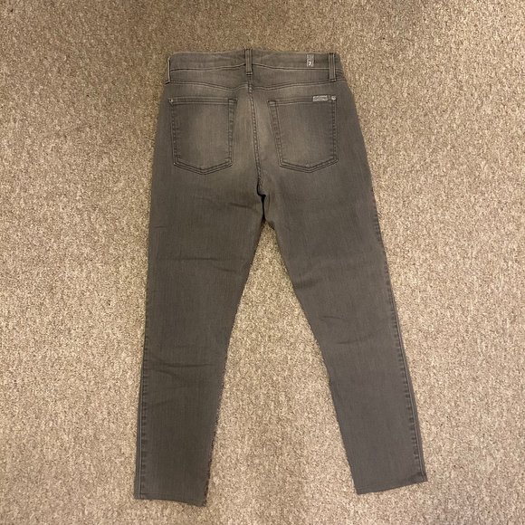 7 for All Mankind - b(air) ANKLE the SKINNY IN ALDER GREY -28 - Picture 4 of 9
